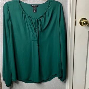 Silk top hunter green from WHBM
